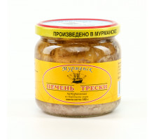 Печень трески натуральная из заморож. сырья 350 гр