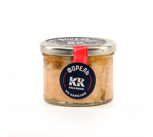 Форель натуральная кусочки 200гр, коробка 12 шт